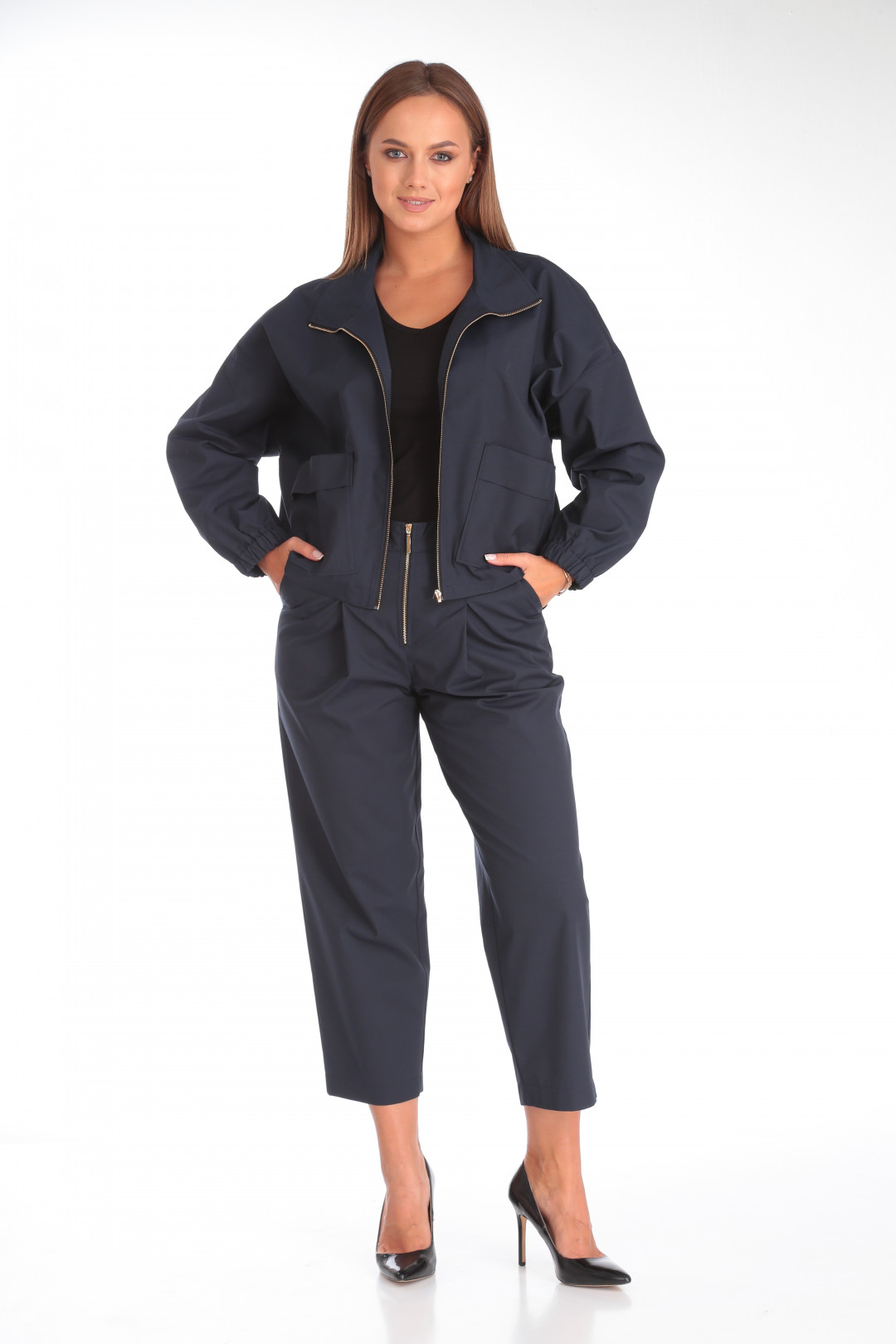 Костюм Мишель Шик 1351 синий - фото 1